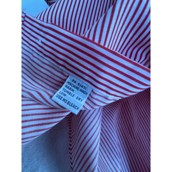 Vintage Mardel Striped Button-Up Shirt Large Musical Embroidery Handcrafted New - Picture 6 of 11